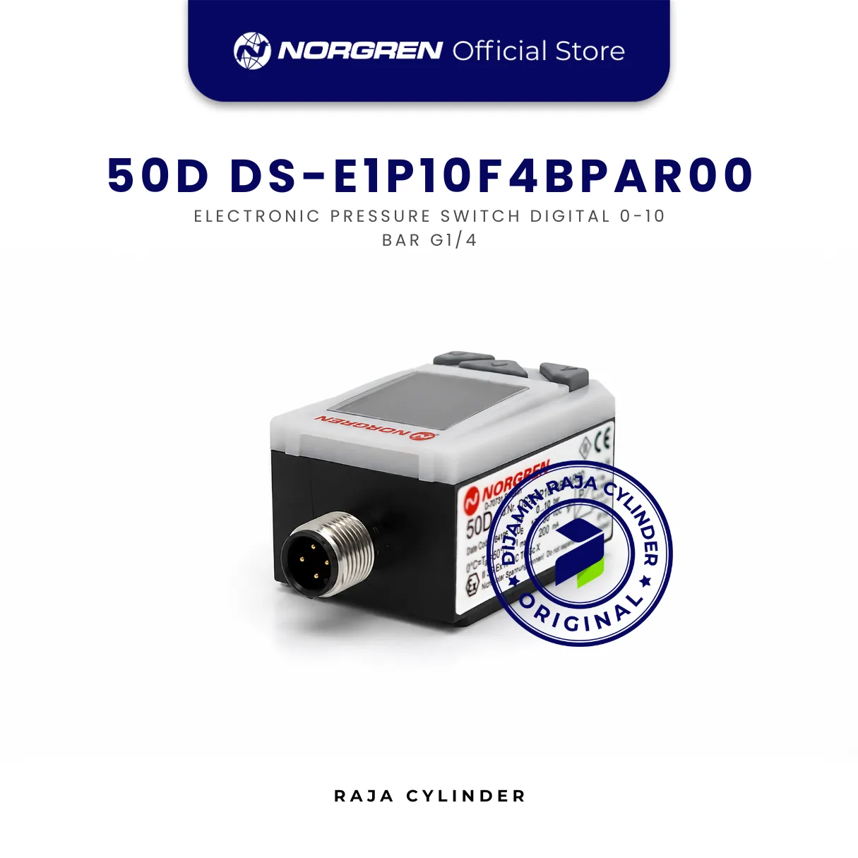 NORGREN 50D DS-E1P10F4BPAR00 Electronic Pressure Switch Digital 0-10 Bar G1/4 Original IMI Norgren - Gambar 3