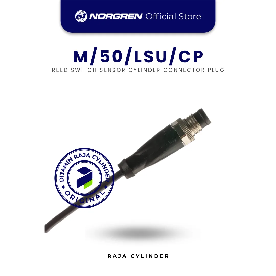 NORGREN M/50/LSU/CP magnetically operated reed switch, 0.3m cable Reed Switch Sensor Connector Plug Original - Gambar 2