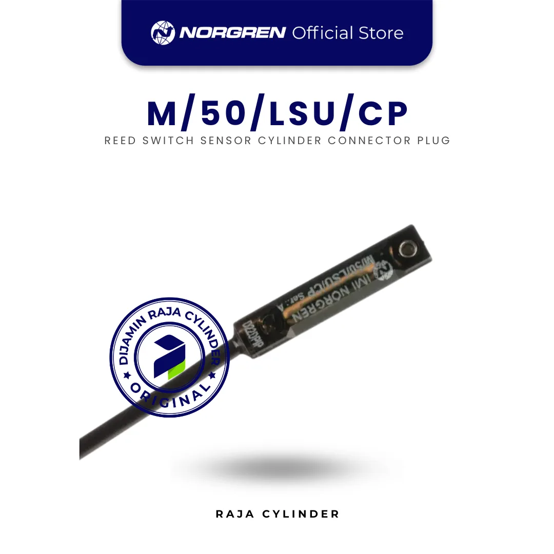 NORGREN M/50/LSU/CP magnetically operated reed switch, 0.3m cable Reed Switch Sensor Connector Plug Original - Gambar 4
