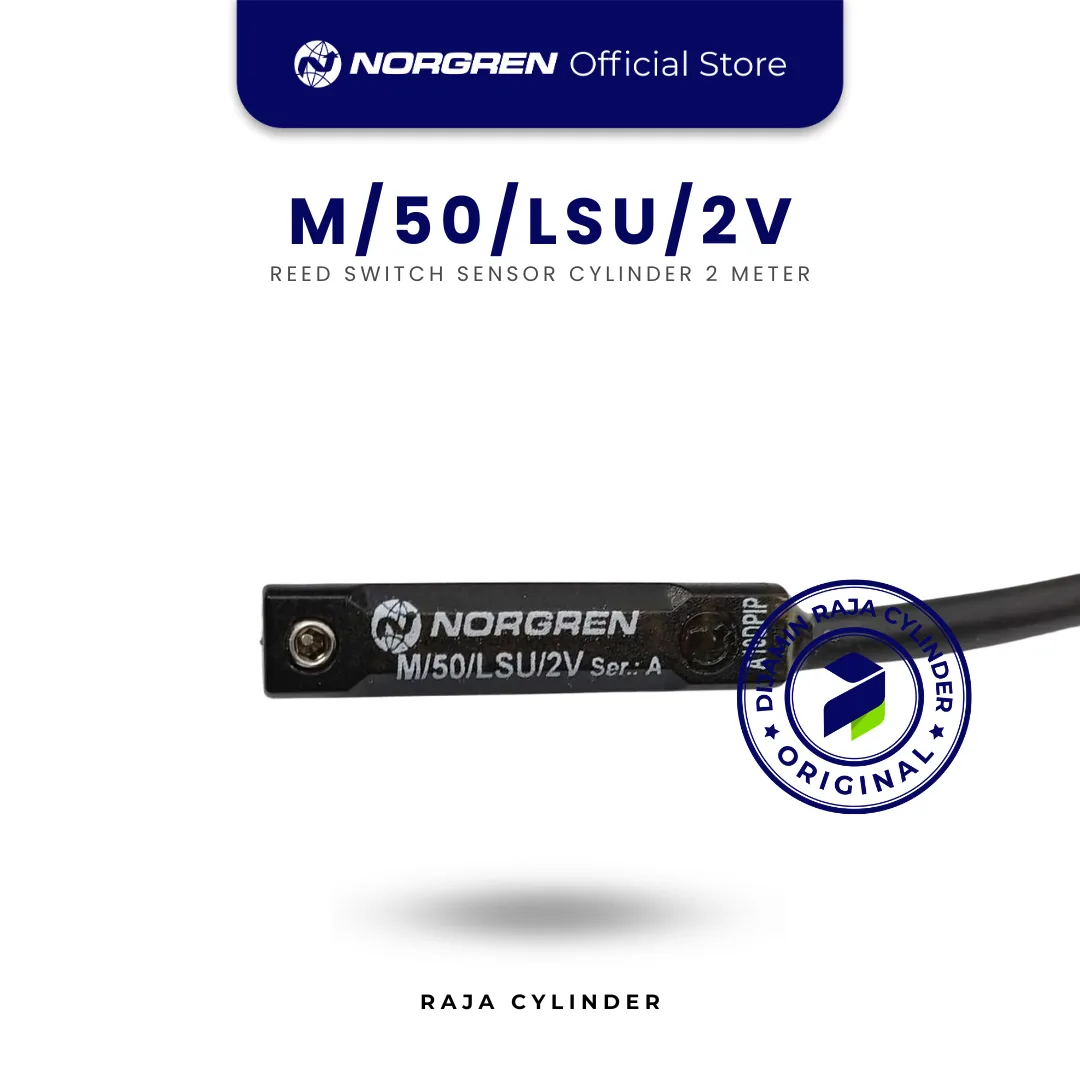 NORGREN M/50/LSU/2V magnetically operated reed switch, 2m cable Reed Switch Sensor Original - Norgren | Raja Cylinder