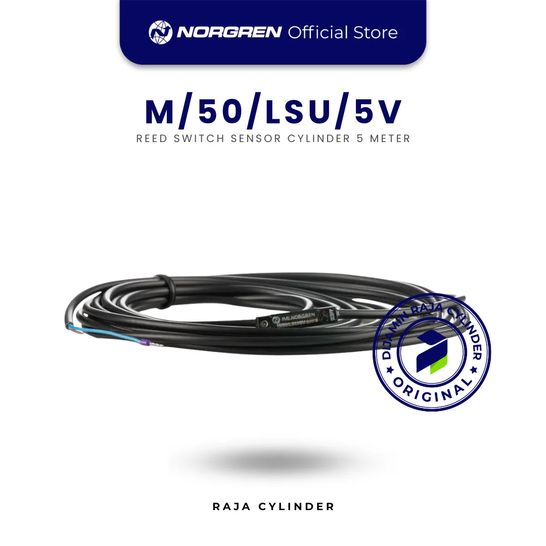 NORGREN M/50/LSU/5V magnetically operated reed switch, 5m cable Reed Switch Sensor Original - Gambar 2