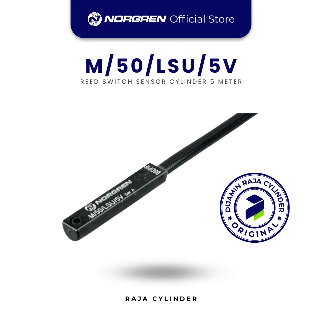 NORGREN M/50/LSU/5V magnetically operated reed switch, 5m cable Reed Switch Sensor Original - Gambar 3