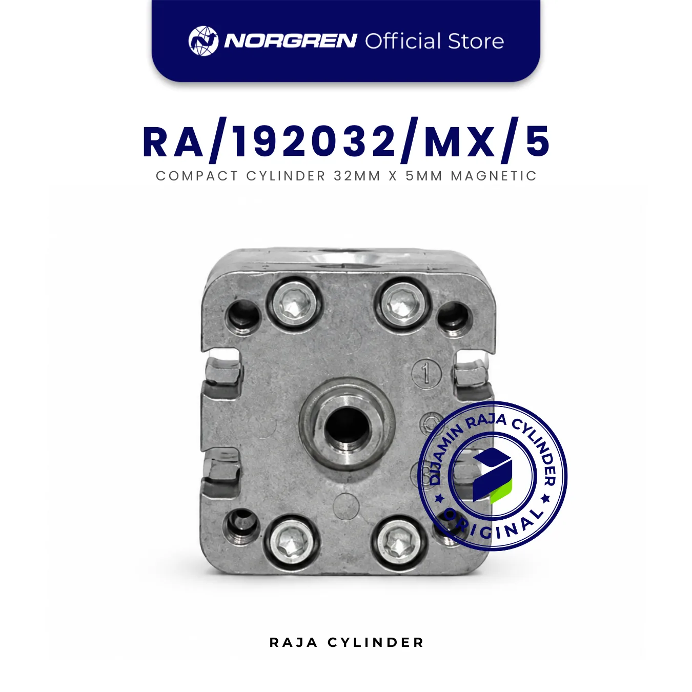 NORGREN RA/192032/MX/5 female thread Bore 32mm Stroke 5mm with magnet ISO Compact Double Acting Cylinder Original - Gambar 2