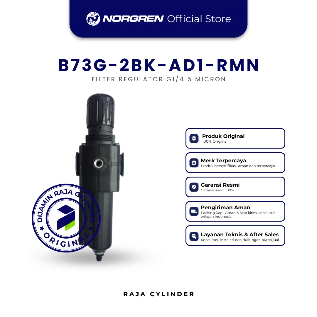 NORGREN B73G-2BK-AD1-RMN Filter Regulator Pneumatic Industrial Original