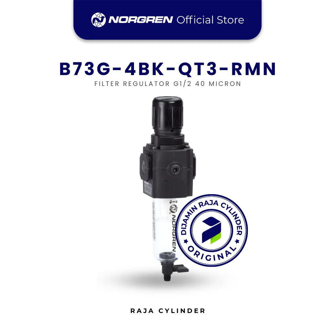 NORGREN B73G-4BK-QT3-RMN Pneumatic Filter Regulator FRL Unit Original