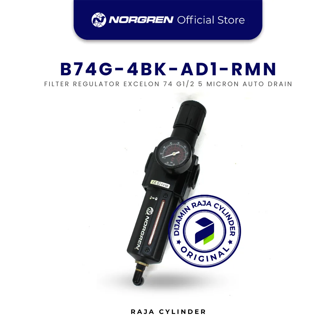 NORGREN B74G-4BK-AD1-RMN Air Filter Regulator Pneumatic Heavy Duty Original