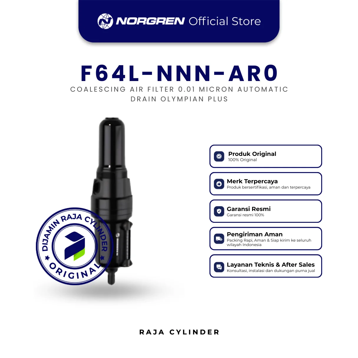 NORGREN F64L-NNN-AR0 Filter Lubricator Pneumatic Air Preparation Unit Original
