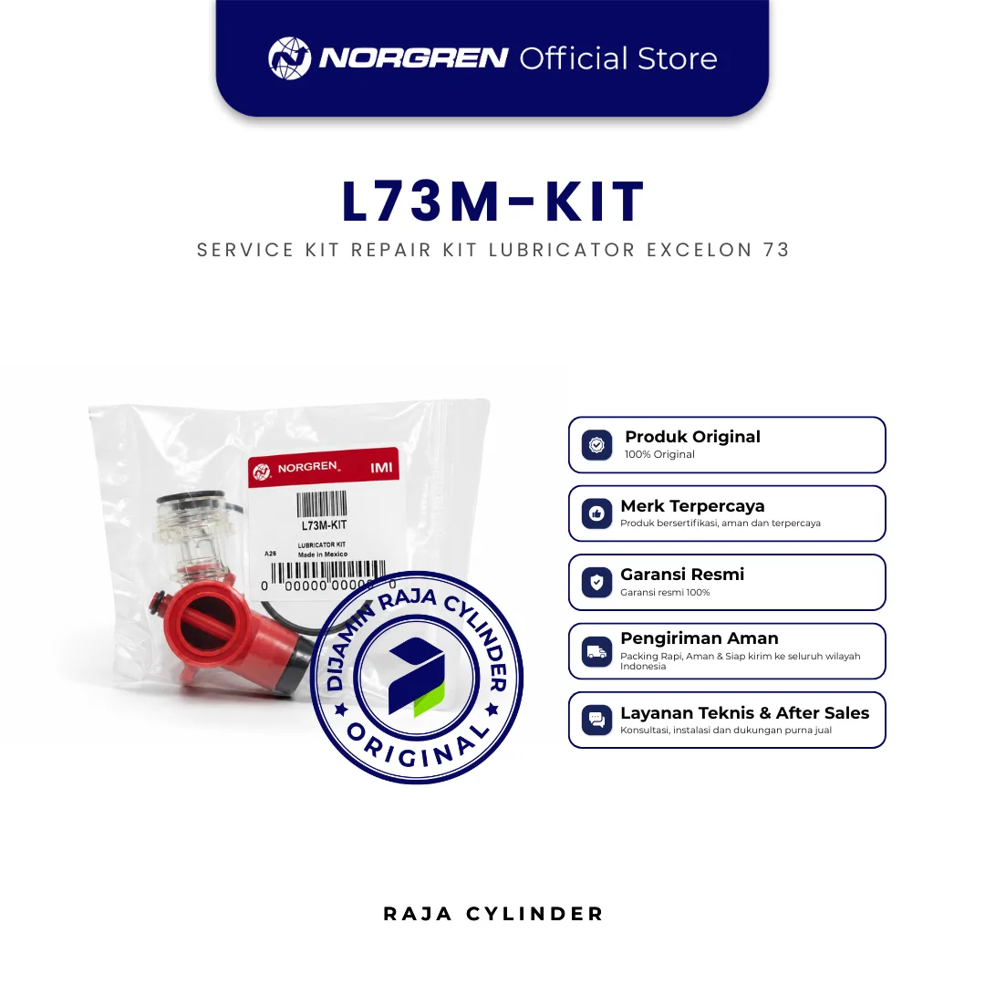 NORGREN L73M-KIT Service Kit Repair Kit Lubricator Excelon Original IMI Norgren Spare Part - Gambar 2
