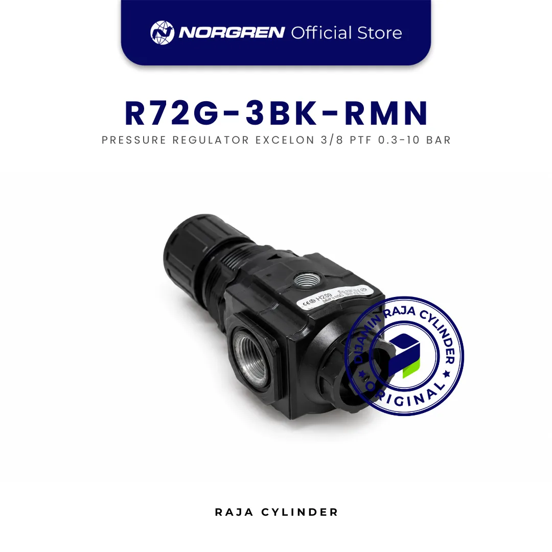 NORGREN R72G-3BK-RMN Air Pressure Regulator 3/8 Inch Excelon Original IMI Norgren - Gambar 3