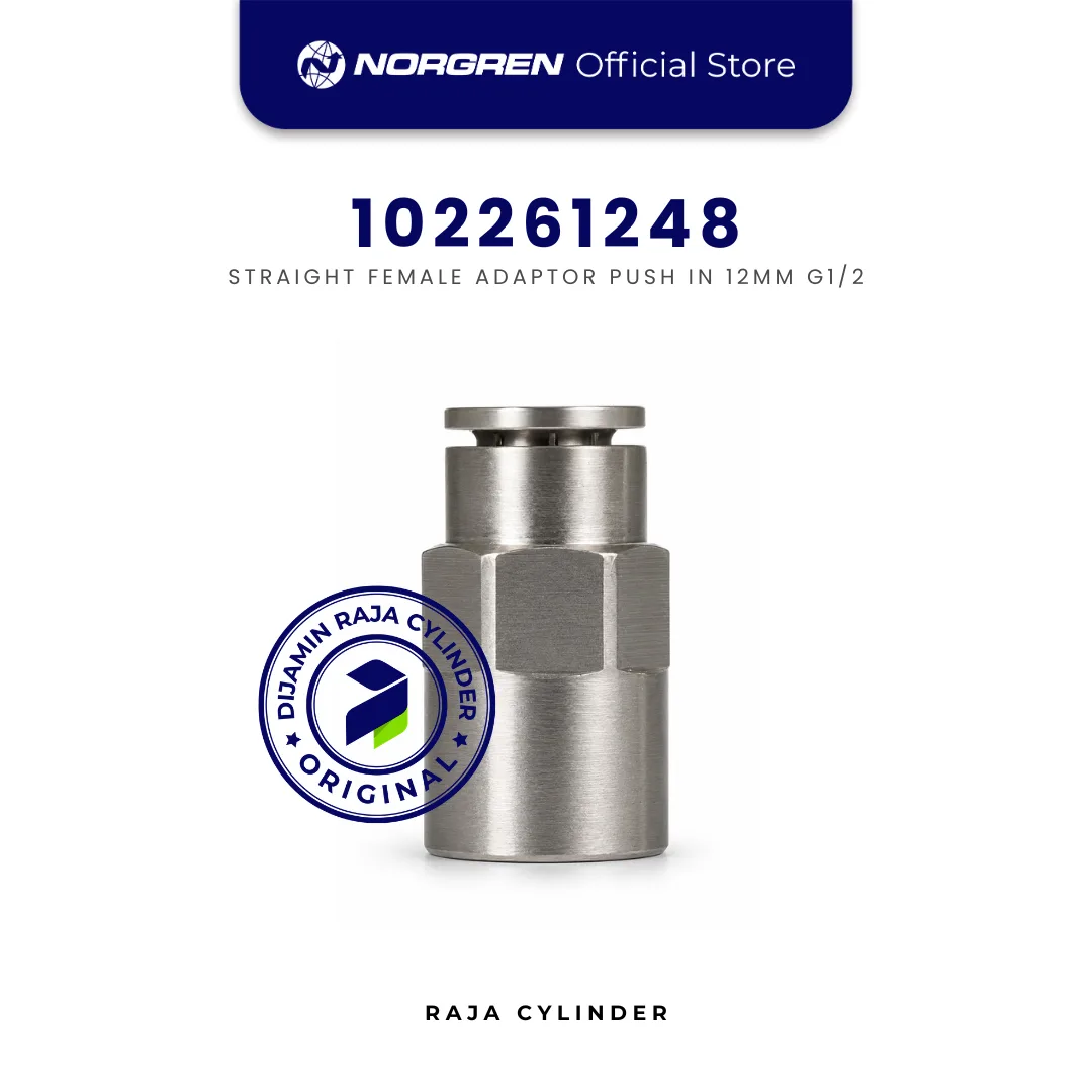 NORGREN 102261248 Pneufit Push In Male Connector G1/2 Tube 12mm Original