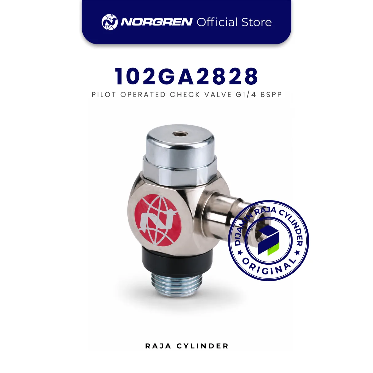 NORGREN 102GA2828 Pneumatic Pressure Reduction Valve G1/4 x 8mm Original IMI Norgren - Gambar 2