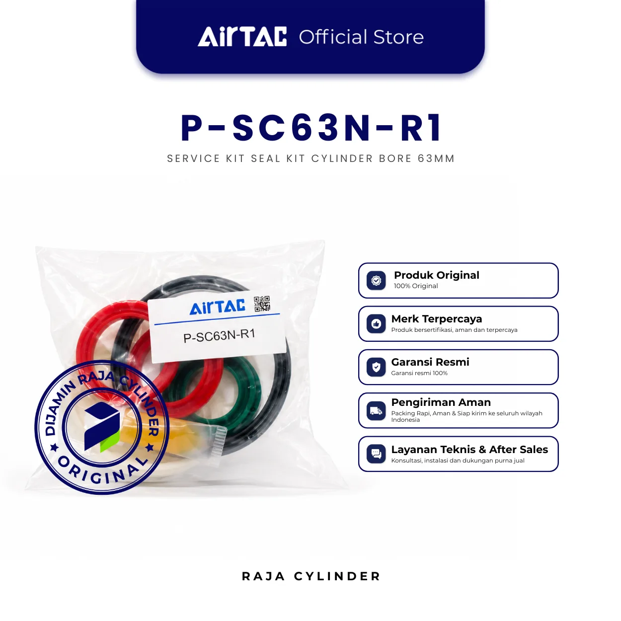 AIRTAC P-SC63N-R1 Original Repair Kit - Airtac | Raja Cylinder