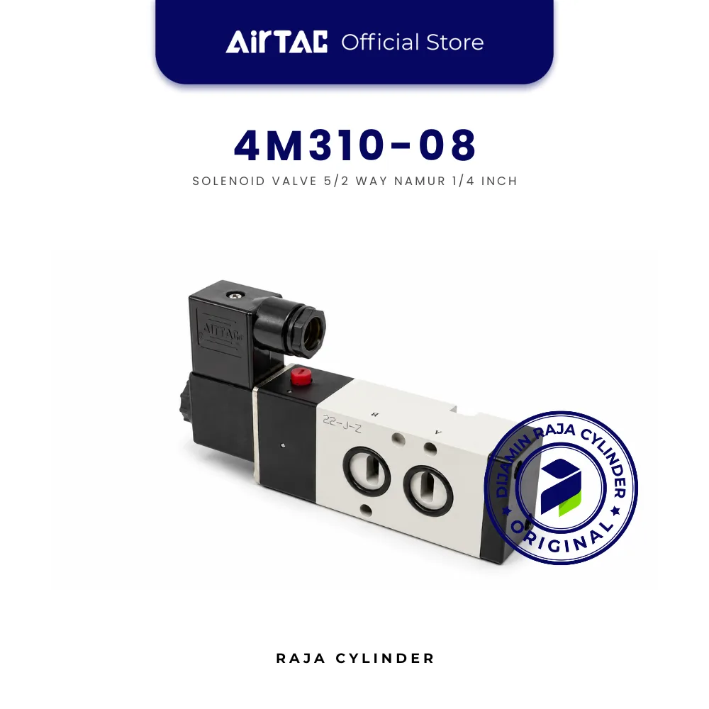 AIRTAC 4M310-08 Solenoid Valve Pneumatic NAMUR 5/2 Way Port 1/4 Inch Original - Gambar 2