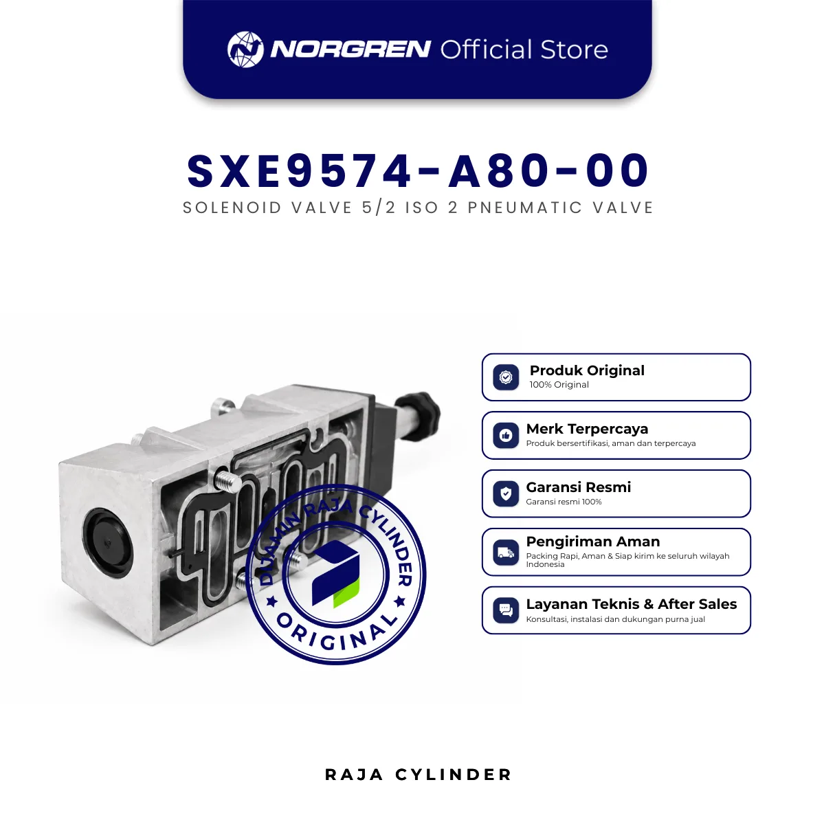 NORGREN SXE9574-A80-00 Solenoid Valve Pneumatic Original IMI Norgren - Gambar 2