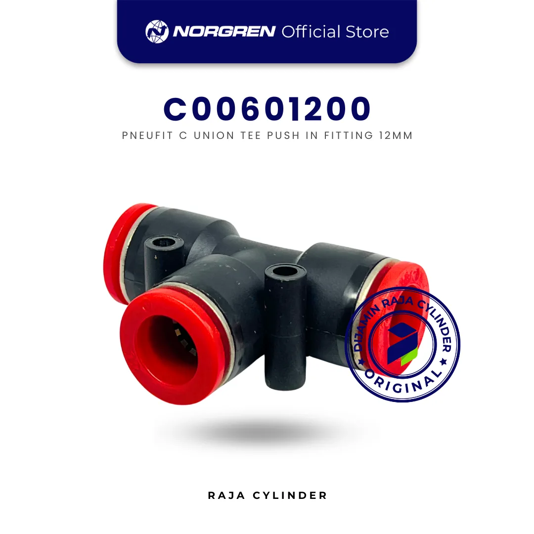 NORGREN C00601200 Pneufit C Union Tee 12mm Push In Fitting Tee Connector Original IMI Norgren