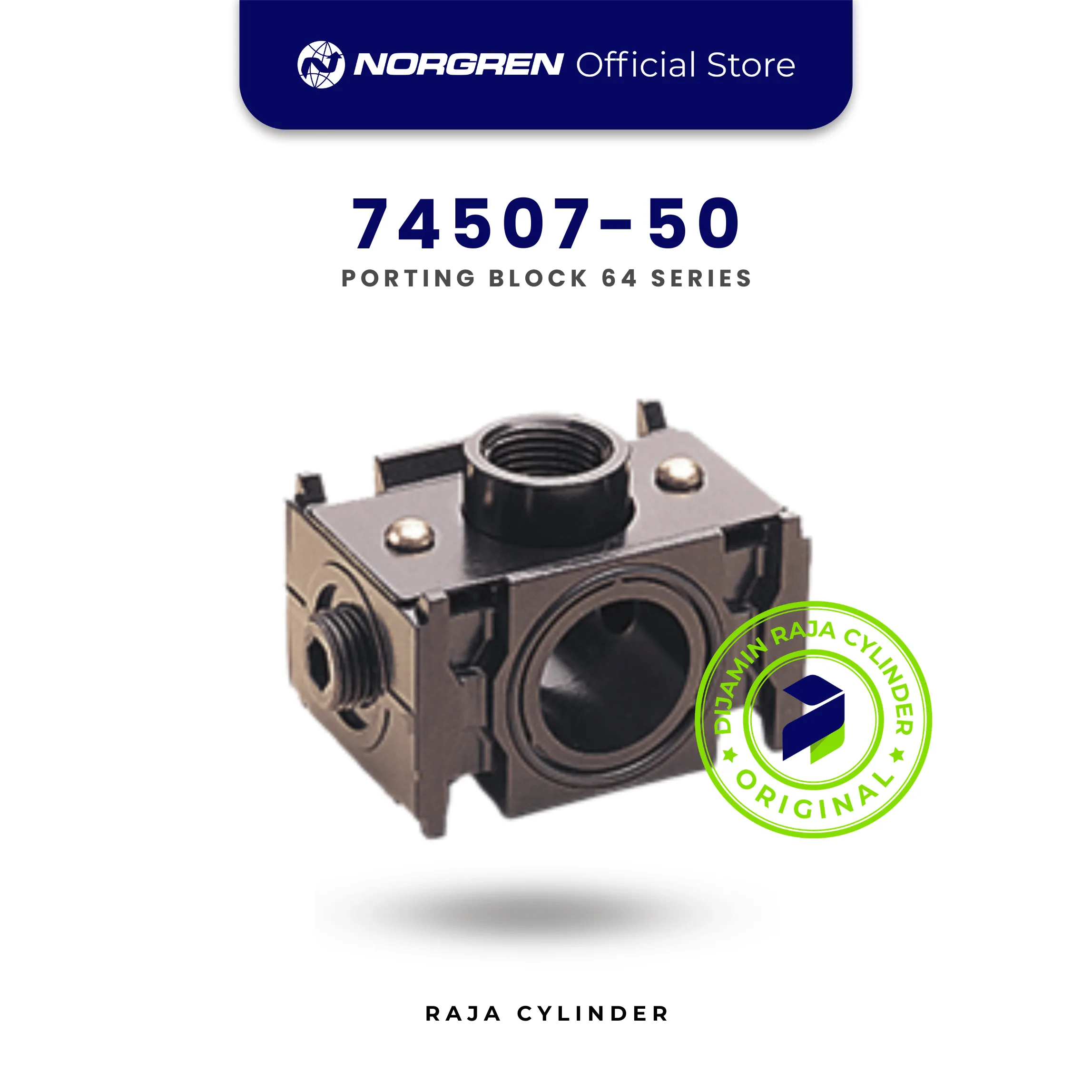 74507-50 Porting Block Olympian 64 Series | Manifold Pneumatic Norgren